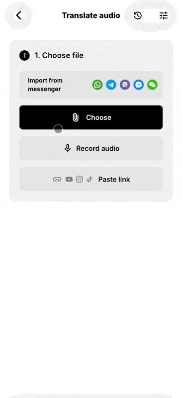 VocaLingo audio translation process